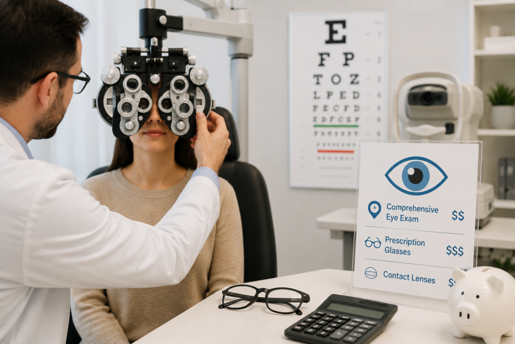 eye exam cost Mississauga